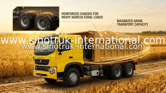 Caminhão basculante SINOTRUK HOWO A7 371HP LHD 6X4 25 - 40 toneladas para a indústria da construção civil