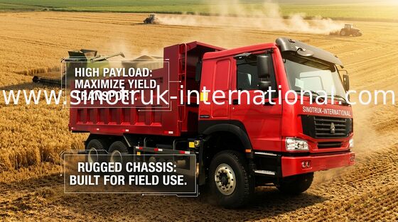 Tonelada 10-25CBM ZZ3257N3647A do camião basculante 6X4 RHD 371HP 25 do caminhão basculante de Sinotruk Howo