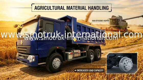 SINOTRUK HOWO que mina o camião basculante comercial 6X4 LHD 371HP 25-40 toneladas