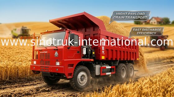 Camião basculante LHD 10Wheels 371HP da mineração de SINOTRUK HOWO70 70 toneladas de ZZ5707S3840AJ