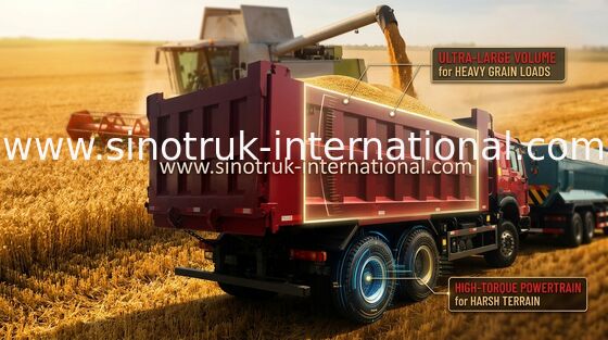Tonelada 10-25CBM ZZ3257N3647A do camião basculante 6X4 LHD 371HP 25 do caminhão basculante de Sinotruk Howo