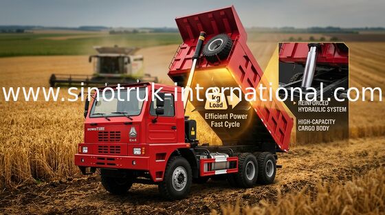 Camião basculante 6X4 HOWO SINOTRUK ZZ5707S3640AJ do caminhão basculante da eficiência elevada