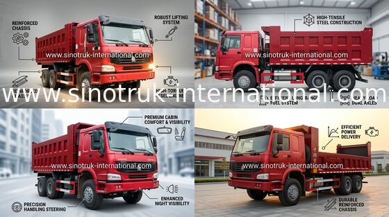 Bens ZZ3257N3647A da carga 30tons do camião basculante 6X4 10-25cbm do caminhão basculante de SINOTRUK HOWO