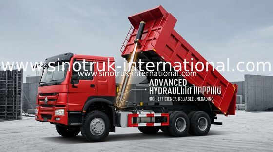 A carga 25-40tons 371HP 6X4 10 do camião basculante SINOTRUK HOWO do caminhão basculante roda 10-25CBM
