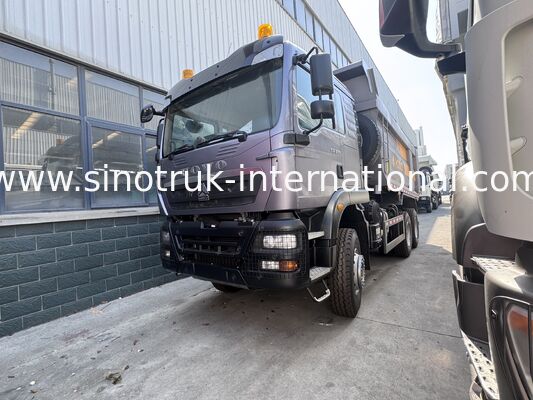SINOTRUK HOWO TX Modelo 371HP LHD Tipper Dump Truck 6X4 Com luzes de aviso U tipo Cinza