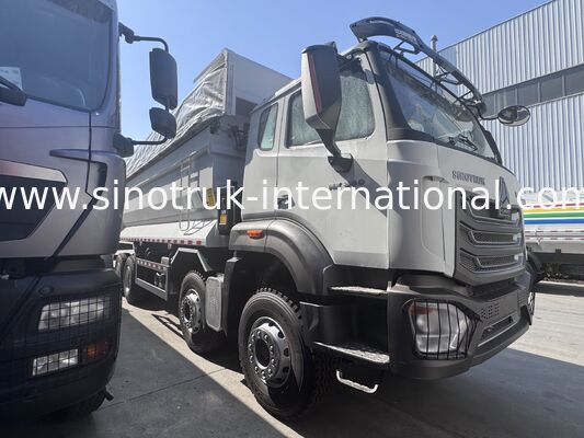 Caminhão basculante 380HP 6X4 do táxi de SINOTRUK HOWO NX uma luz de advertência com um encerado