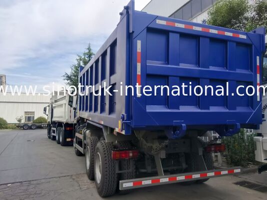 HOWO-NX caminhão de descarga com 371HP SINOTRUK motor, telhado elétrico, e pesada carga caixa de aço manganês