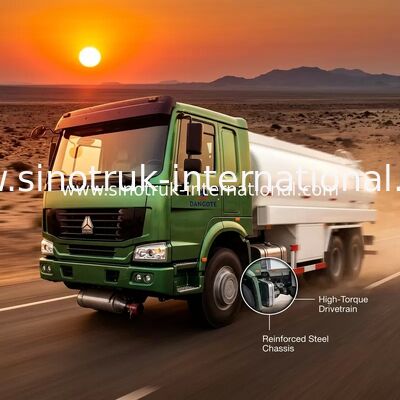 SINOTRUK HOWO 16-20CBM Caminhão-tanque de combustível 6X4 LHD 290HP Caminhão-tanque de petróleo Euro2