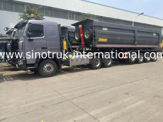 Velocidade máxima de 90 a 120 Km h Caminhão-trator Solução durável de transporte de caminhões de longa distância para transporte e logística de carga pesada