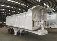 Da cor reboque branco resistente da cama semi para 60 toneladas de capacidade de carga