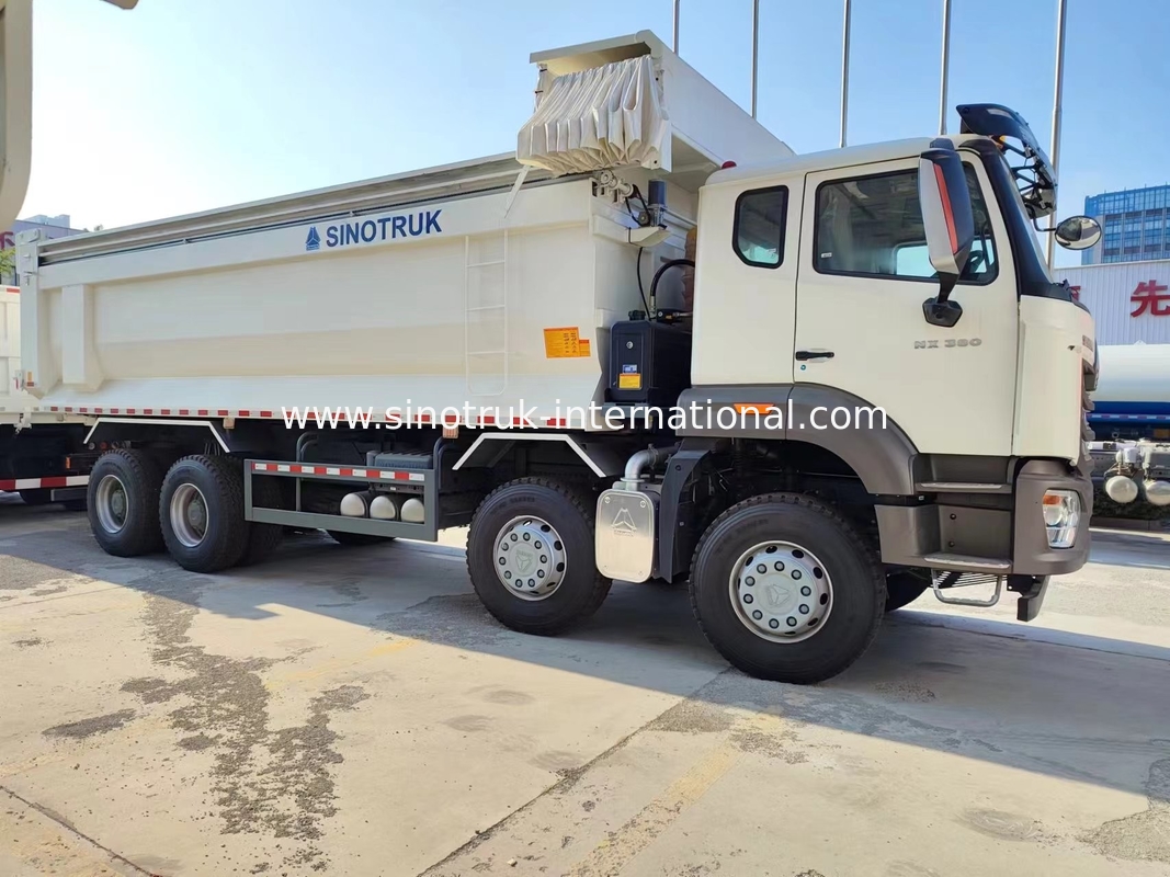 Sinotruk Hohan Novo caminhão N7 6 × 4 10 Rodas 380HP RHD U Tipo Tarpaulin Automático