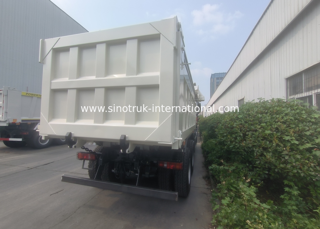 Carrinho de descarregamento Sinotruk Novo 6 × 4 Nx 20CBM Branco com lonas automáticas