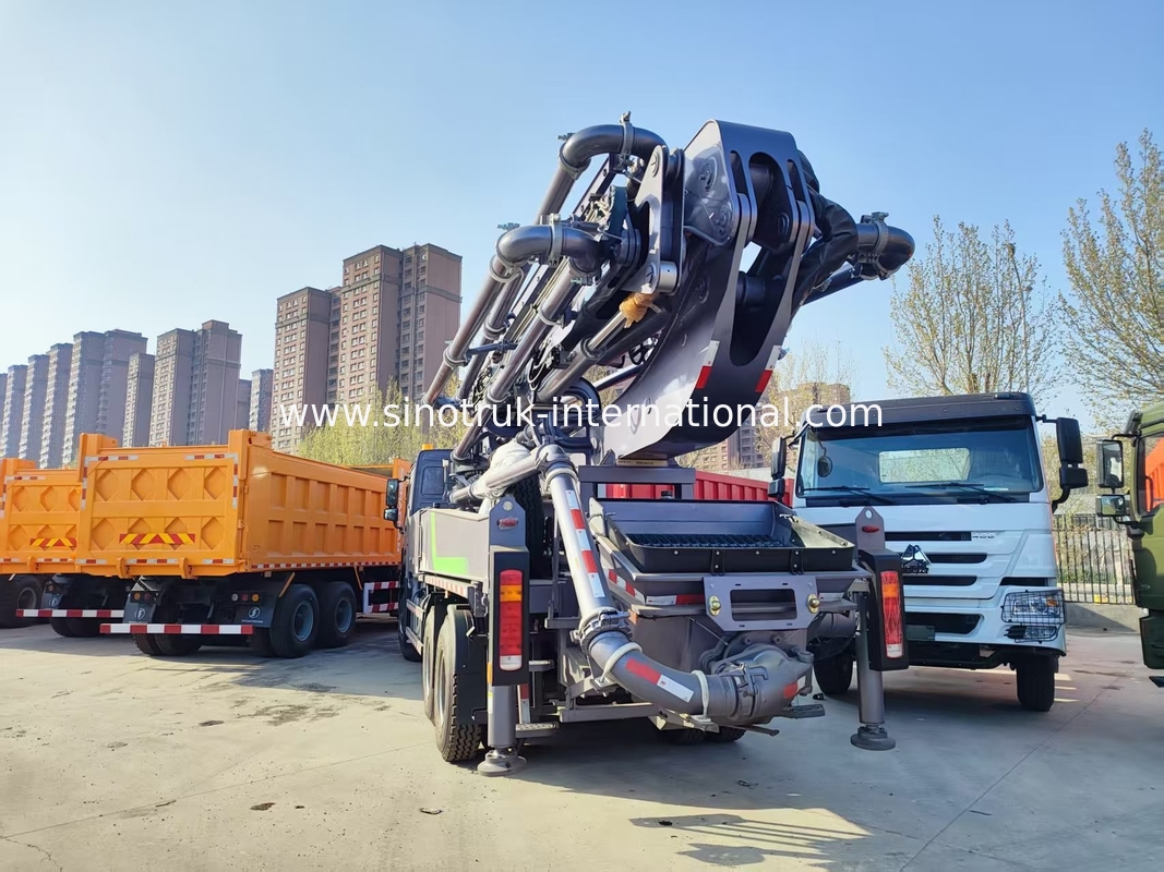 High Rise Mastery HOWO 380HP Smart Pump Trucks 52m Boom 6x4 Tração para verticais incomparáveis