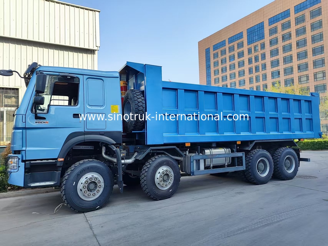 Cautivador Blue HOWO 8×4 380HP 26.91CBM camião de lixo onde a potência encontra a precisão em cada carga!