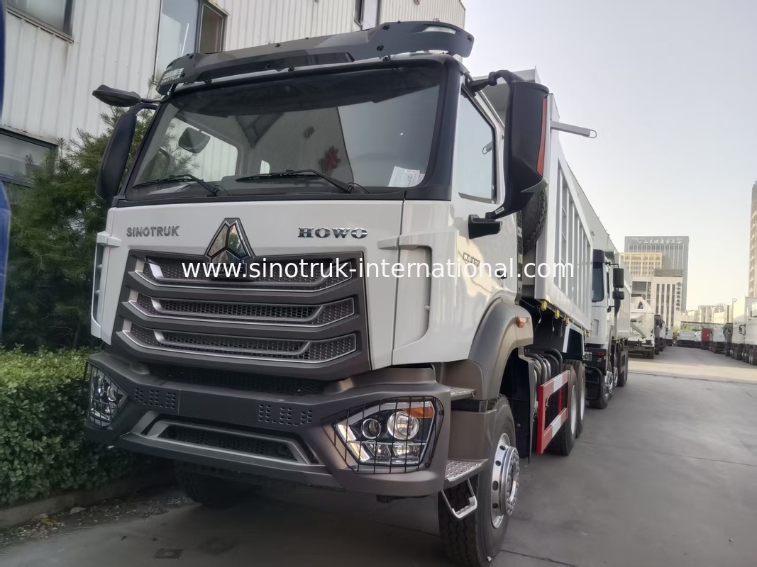 2 Passageiros Sinotruk Hohan Tipper Dump Truck Weichai Motor 6 × 4 LHD 380HP Com transmissão manual