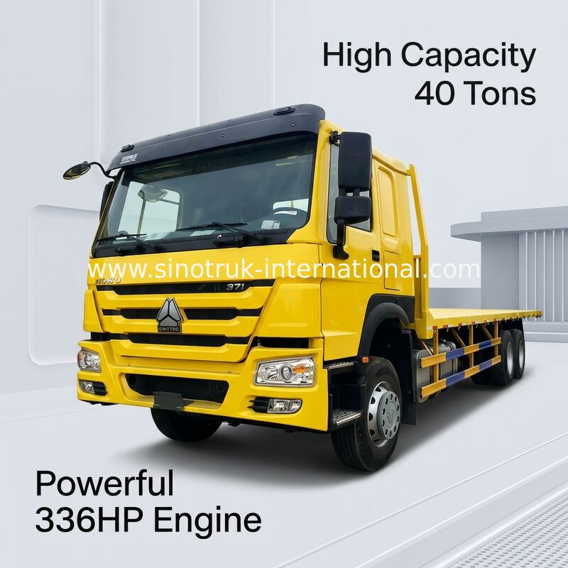 Caminhão da carga da cama lisa de ZZ1257N4641W 336HP SINOTRUK