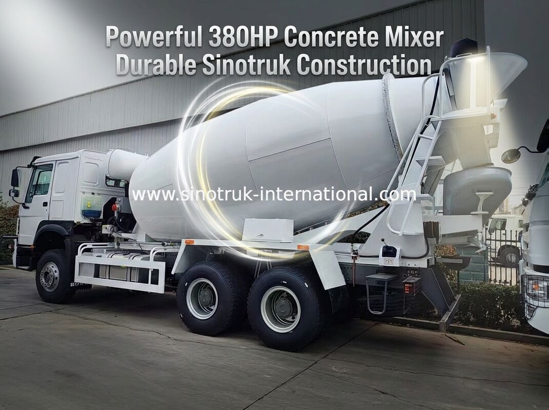 Sinotruk Howo caminhão de mistura de concreto 10CBM 6 X 4 Euro 2 380Hp Construção