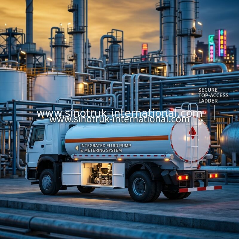 Depósito de gasolina 4x2 Lhd Euro2 290hp do caminhão de SINOTRUK Howo semi