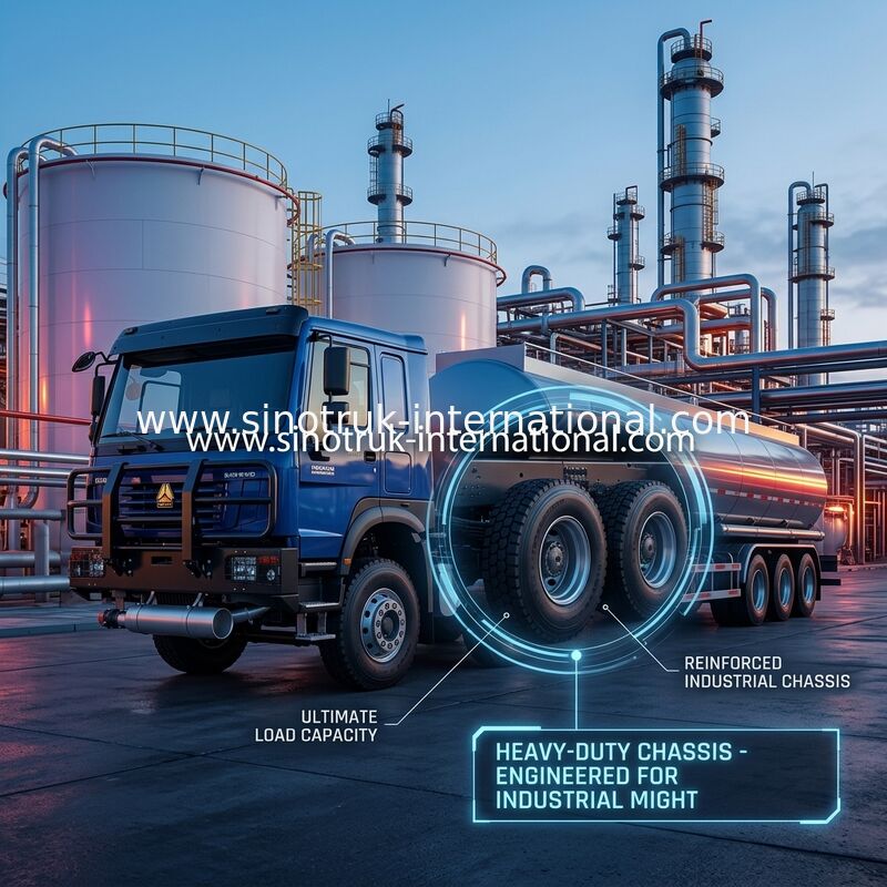 SINOTRUK HOWO 6×4 10 rodas Oil Tank Truck 400HP chassi de tanque de óleo