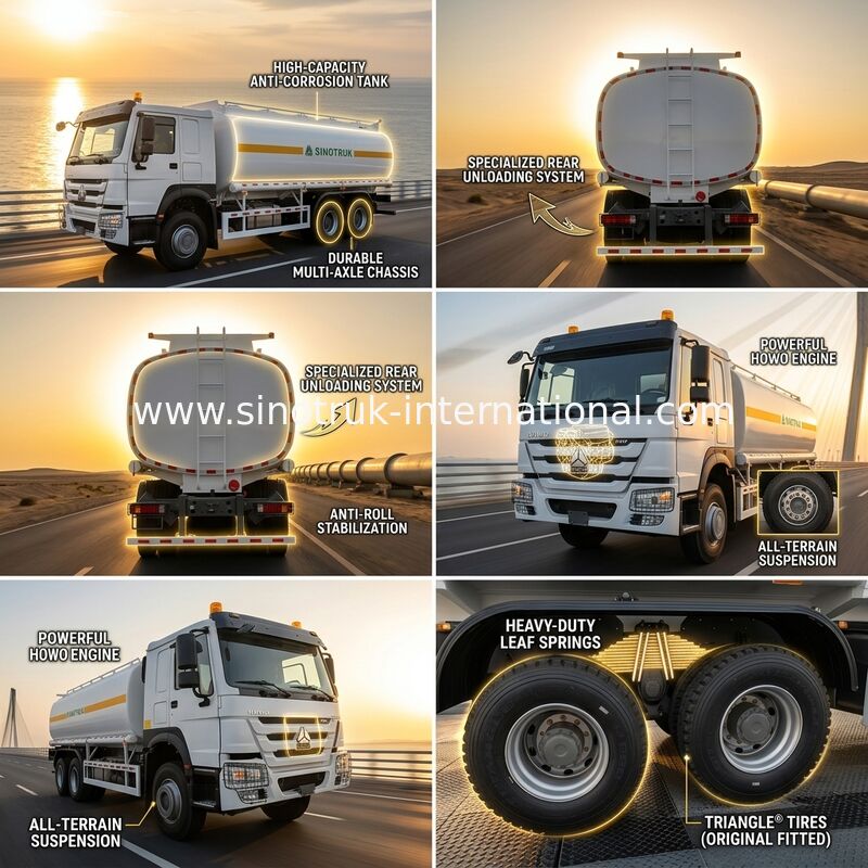 HOWO 6*4 340HP Weichai motor, 25CBM caminhão-tanque de óleo
