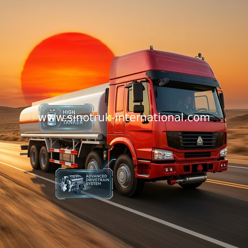 Caminhão de tanque 30CBM do óleo de SINOTRUK HOWO para o transporte 8X4 RHD Euro2 336HP do óleo