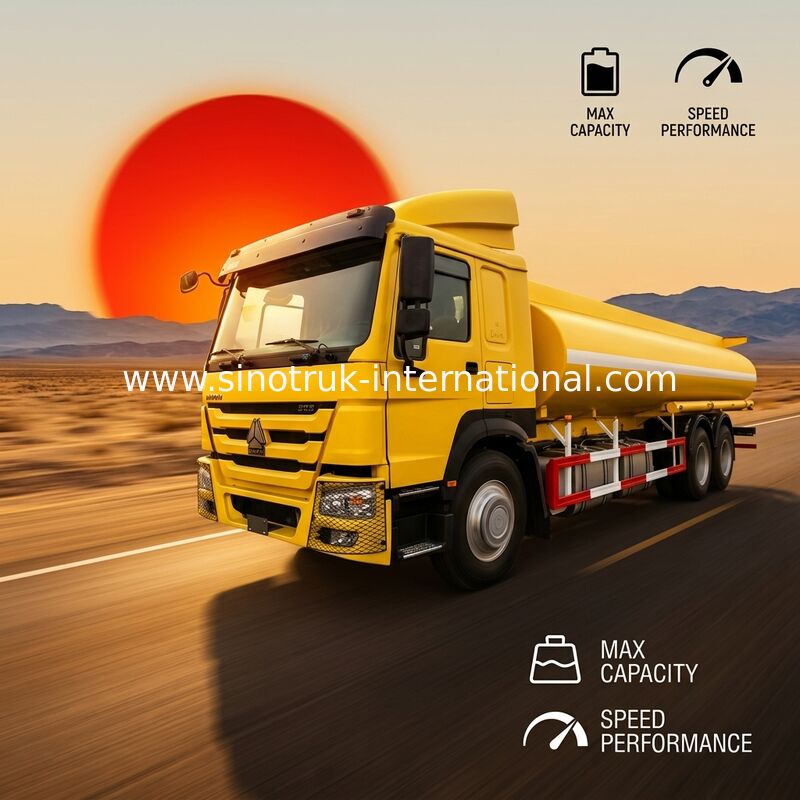 Caminhão de petroleiro do gás do caminhão de tanque 6X4 do óleo da eficiência elevada 16-20CBM RHD Euro2 290HP