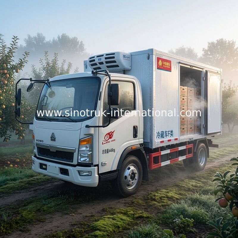 Euro 2 caminhão refrigerado 5 toneladas para os alimentos congelados que transportam o grau de XL-300 -18