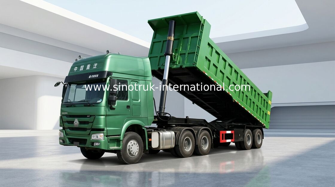 Do caminhão basculante caminhão de reboque hidráulico semi 80 toneladas de 25-45CBM para o transporte de carga