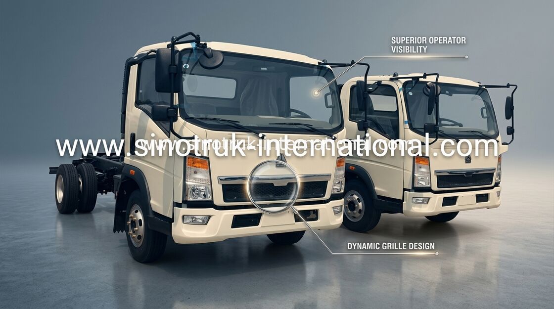 12 toneladas de movimentação branca do motor 4×2 da cor 116HP dos caminhões do anúncio publicitário do dever da luz de HOWO