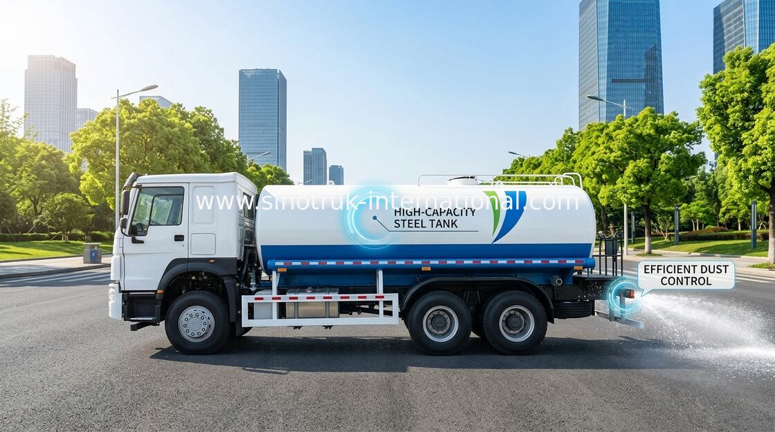 SINOTRUK HOWO Sprinkler Caminhão de tanque de água 10-25CBM 6 X 4 Euro 2 400HP
