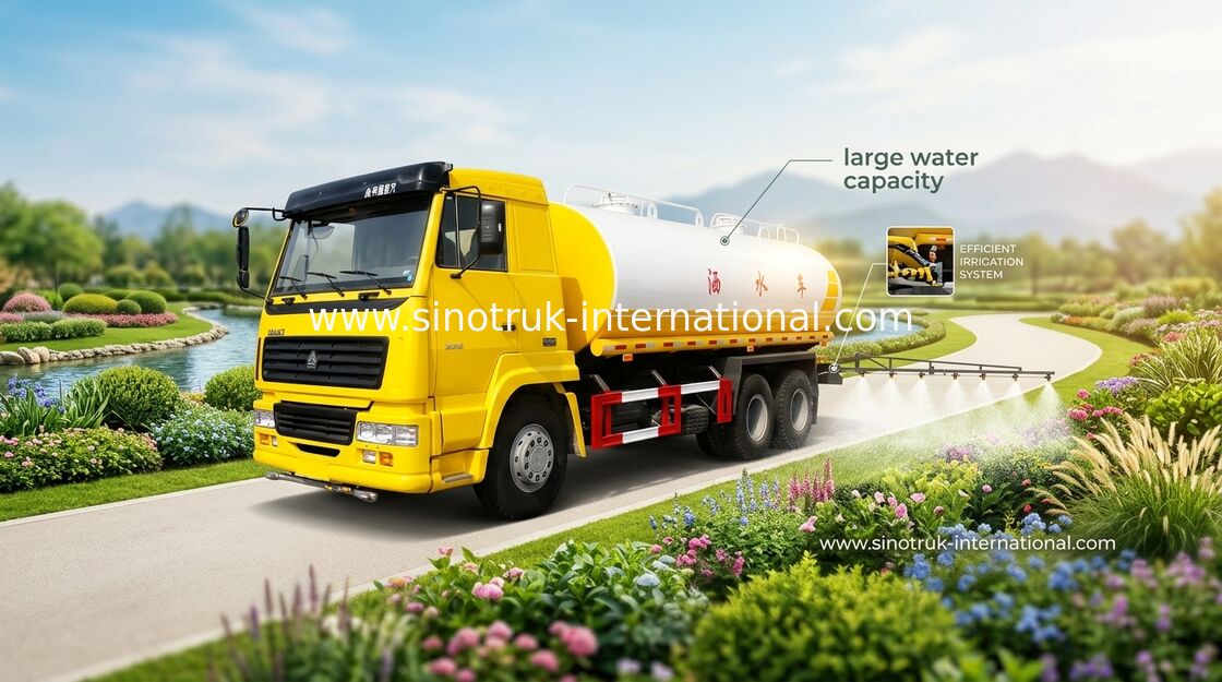 Tipo de movimentação do caminhão de tanque 6×4 da água sistema de controlo pneumático/manual 16CBM