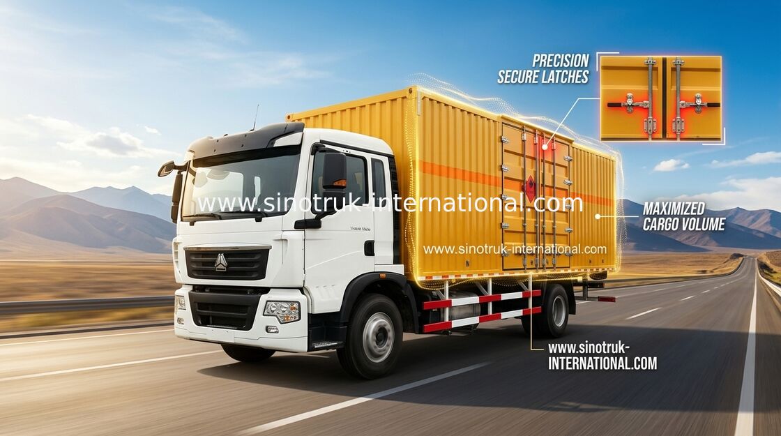 Veículo do caminhão do Euro 2 de Van Carga Caminhão SINOTRUK HOWO 4X2 LHD da alta segurança