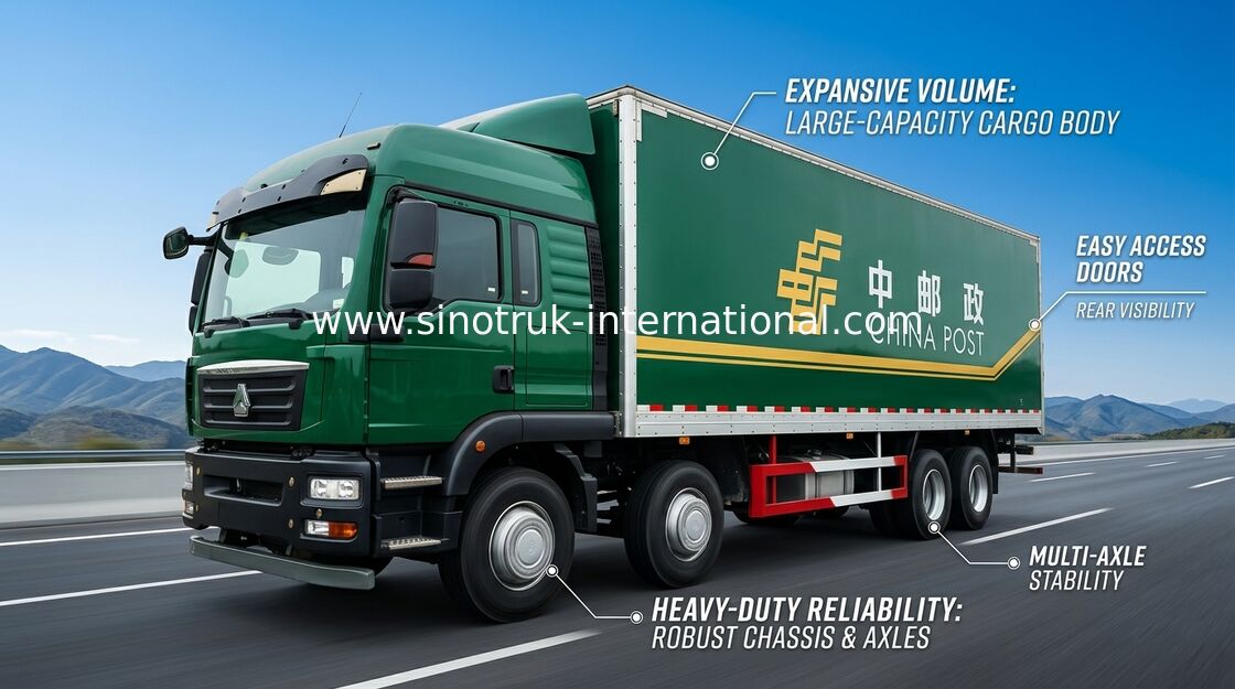 SINOTRUK HOWO Carga Van toneladas do Euro de 6x2 de Caminhão 30 - 40 2 336HP para a indústria da logística