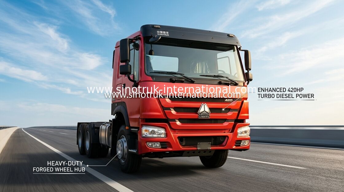 × brandnew 4 do caminhão 430Hp Lhd 10Wheels 6 do trator de Sinotruk Howo