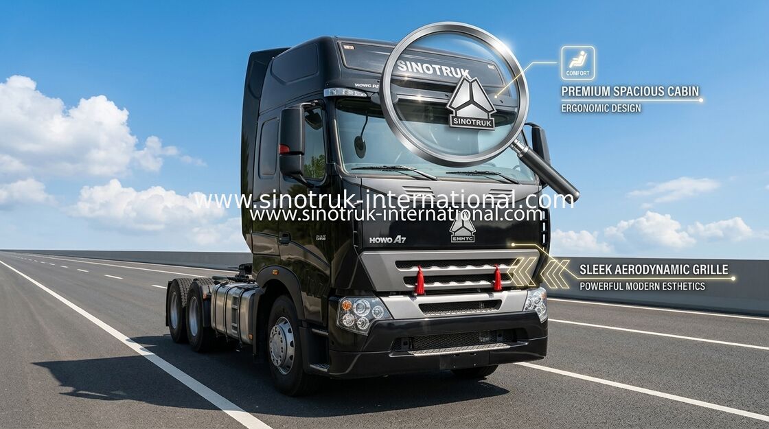 O elevado desempenho D12.38/o caminhão do trator caminhão basculante de 380HP HOWO aprovou o ISO
