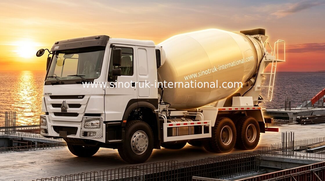 SINOTRUK HOWO LHD 6×4 10 rodas caminhão misturador de concreto alta potência 400 hp