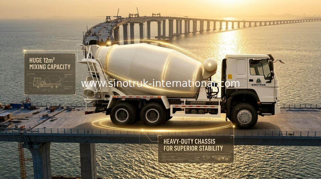 Do caminhão 6 x 4 do misturador concreto de 10-20CBM SINOTRUK HOWO construção 340Hp do Euro 2