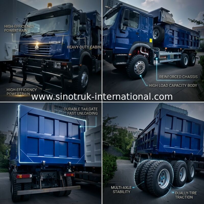SINOTRUK HOWO GHOST FACE TIPPER TROMUTRO LHD 6 × 4 371HP 20CBM