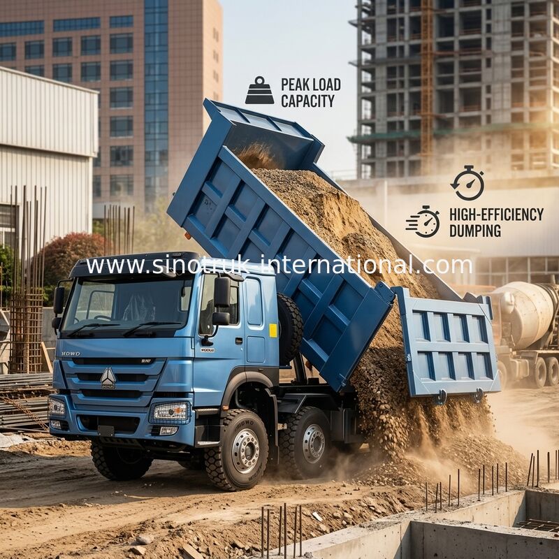 Caminhão SINOTRUK HOWO 380HP 12 rodas LHD 31 toneladas 20-30CBM ZZ3317N3567B1R