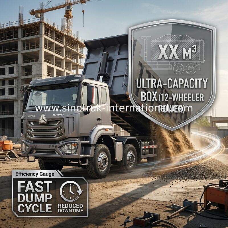 5300*2300*1500mm Caixa de carga camião de descarga pesado para transporte suave de carga RHD / LHD Tipo de condução