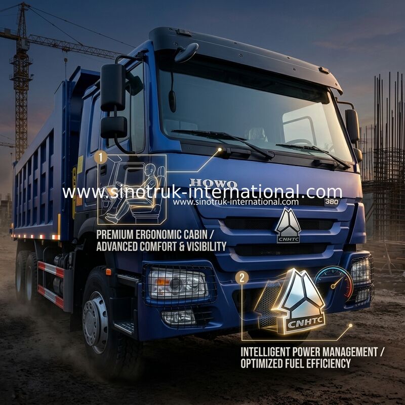 8X4 Blue Tipper Dump Truck 380hp 12 rodas Branco H77L ZZ3317V3567B1 Tipo U