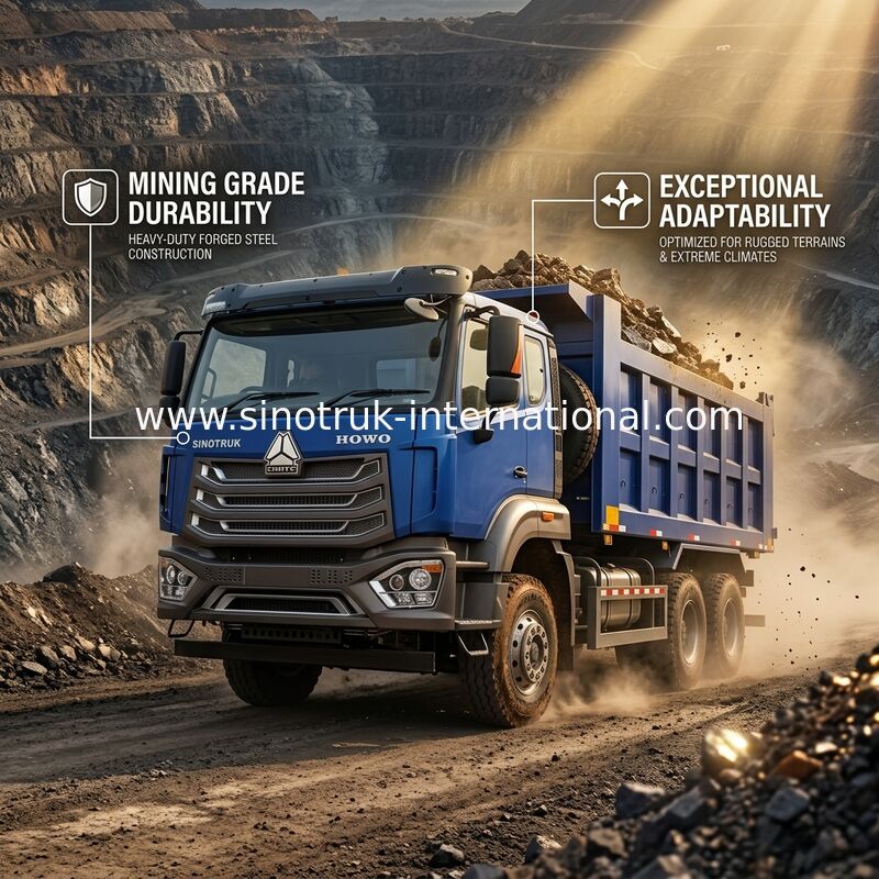 Caminhão SINOTRUK HOHAN 371HP 10 rodas LHD 40 toneladas 20-30CBM ZZ3317N356JB1