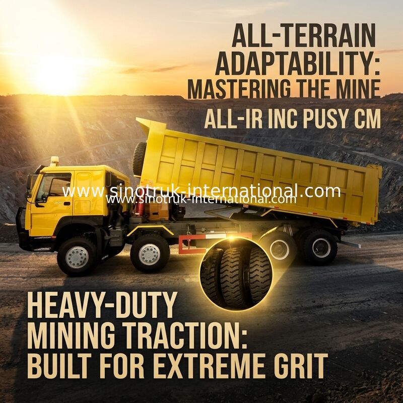 Sinotruk Howo Carrinho de descarga de despejo 400Hp 8 × 4 50-60Tons Lhd 12 rodas Big tray