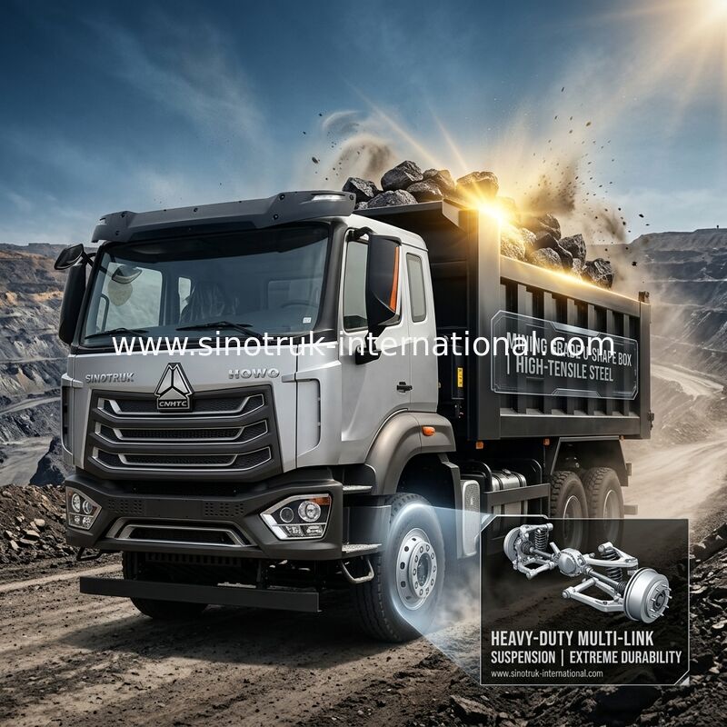 Táxi Tipper Dump Truck LHD 6X4 400HP Diamond Silver de SINOTRUK HOWO N7