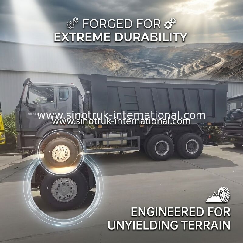 Táxi novo preto de SINOTRUK HOWO Tipper Dump Truck LHD 6X4 371HP Howo E7