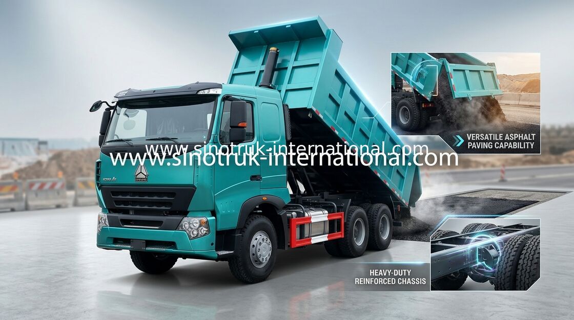 266HP ao desempenho seguro do caminhão basculante SINOTRUK HOWO A7 do caminhão basculante 420HP