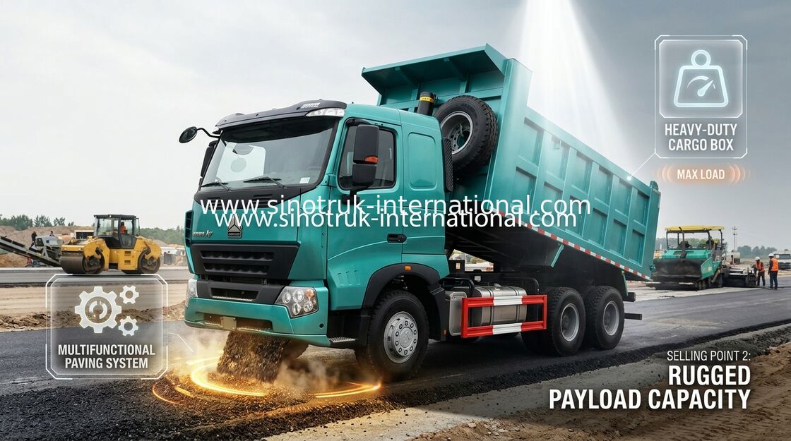290HP do caminhão basculante 6 x 4 do caminhão basculante da construção de SINOTRUK HOWO A7 na cor azul