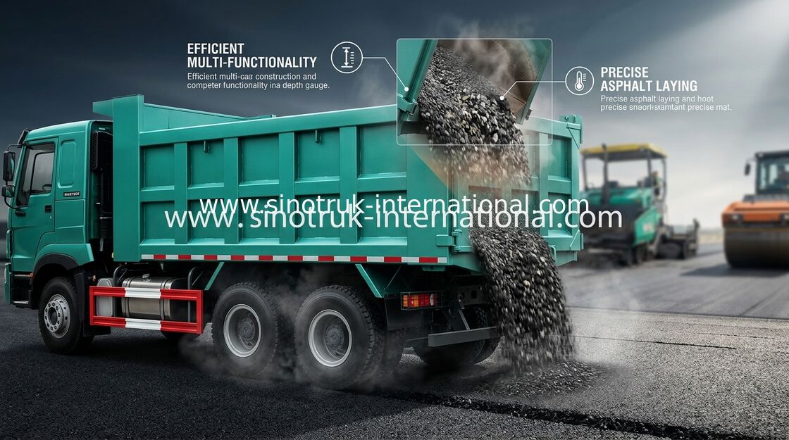 30-40 de RHD 10 das rodas toneladas do caminhão basculante SINOTRUK HOWO A7 do caminhão basculante para a construção