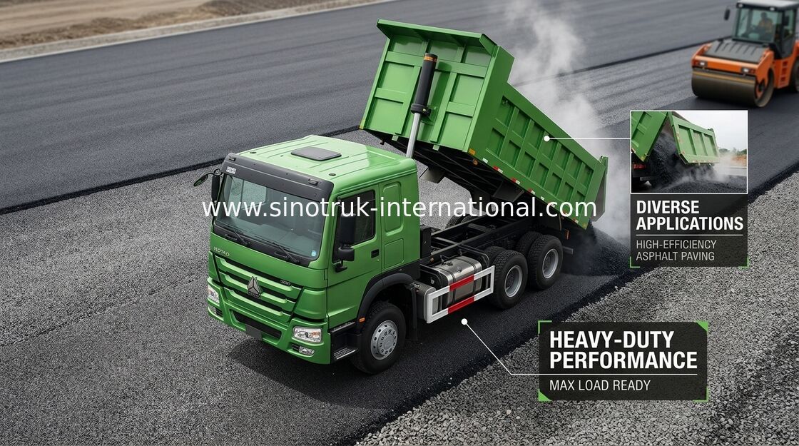 Chassi 371HP 8X4 LHD do caminhão basculante de SINOTRUK HOWO 31 de 28CBM toneladas de caminhão basculante do anúncio publicitário