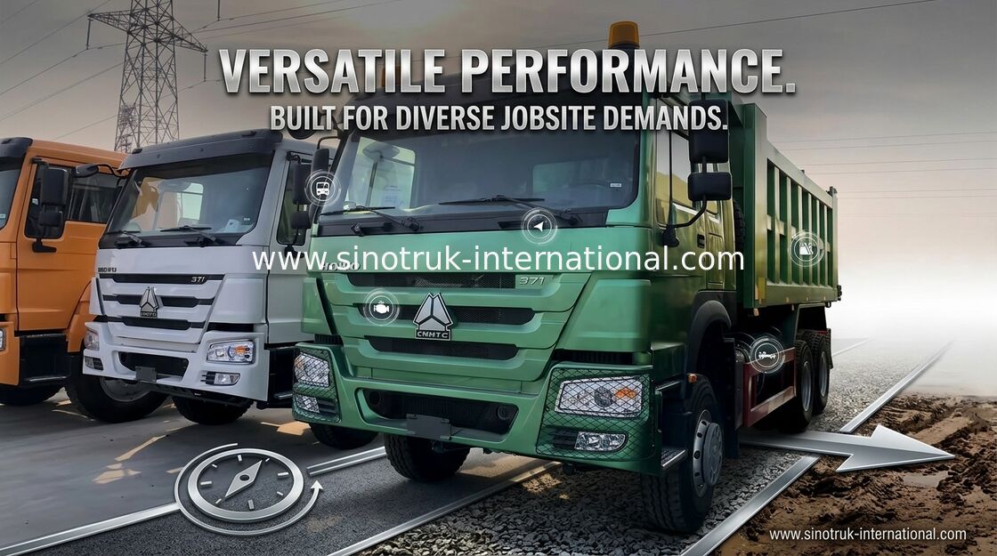 Toneladas 16 - 18 CBM das rodas HOWO ZZ3257N3647A 30 de Tipper Truck 6x4 SINOTRUK 10
